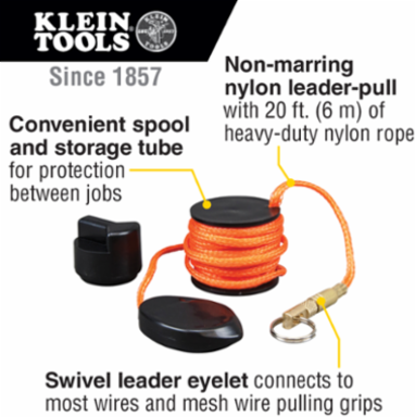 Magnetic Wire Pulling System with 20 Ft Nylon Rope, 3 Inch Width
