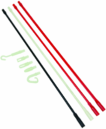 Polymer Fish Rod Set 56 Inch Non-Conductive with Glow-in-the-Dark Attachments