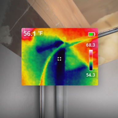 Rechargeable Thermal Imaging Camera, 10,800 Pixels, -4° to 752°F Temperature Range