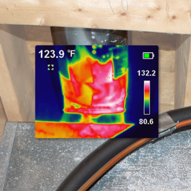 Rechargeable Thermal Imaging Camera, 10,800 Pixels, -4° to 752°F Temperature Range