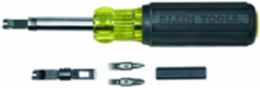 Multi-Bit Punchdown Screwdriver, 8 Inch Length, Includes 66/110 Terminate and Cut