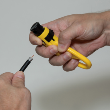 Coax Cable Installation & Test Kit with Coax Stripper, Crimper & Tester