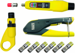 Coax Cable Installation & Test Kit with Coax Stripper, Crimper & Tester