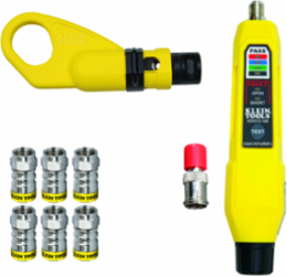 Coax Push-On Connector Kit with Coax Explorer2 Tester and RG6 Connectors