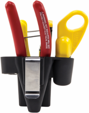 Coax Cable Installation Kit with Radial Stripper, Cutter & Crimper