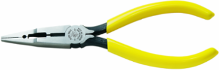 7 Inch Connector Crimping Needle Nose Pliers, Strips 23 & 24 AWG Wire