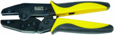 Ratcheting Crimper Frame 8.75 Inch Length, Steel Body, Black/Yellow Grips