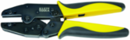 Ratcheting Crimper Frame 8.75 Inch Length, Steel Body, Black/Yellow Grips