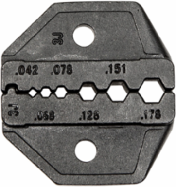 Die Set for RG174/RG179/Belden 8218, Dimensions: 0.042 to 0.178 Inch