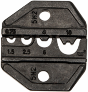 Crimp Die Set for Non-Insulated Terminals, AWG 18-16, Weight 0.135 lbs