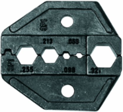 Coaxial Crimp Die Set for RG58, RG59, RG6, RG62 - 1.44 Inch Width, 2.7 Inch Depth