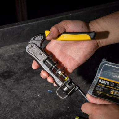 Heavy-Duty Compression Crimper for F/BNC/RCA Connectors, 6.25 Inch Length