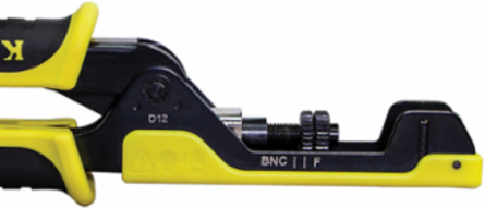 Extended Reach Coax Compression Crimper for F, BNC, RCA Connectors
