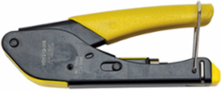 Compact Coax Compression Crimper for F-Connectors, 5.6 Inch Length, Steel