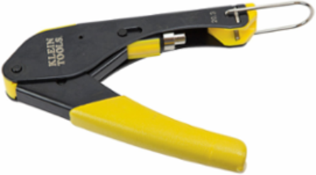 Compact Coax Compression Crimper for F-Connectors, 5.6 Inch Length, Steel
