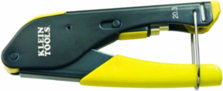 Compact Coax Compression Crimper for F-Connectors, 5.6 Inch Length, Steel