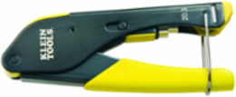 Compact Coax Compression Crimper for F-Connectors, 5.6 Inch Length, Steel