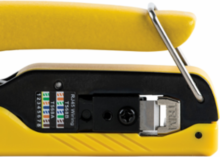 Compact Data Cable Crimping Tool, 8-Position, Weighs 0.6 lbs