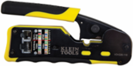Ratcheting Cable Crimper for CAT3, CAT5e, CAT6/6A, RJ45 Pass-Thru, 6.094 Inch