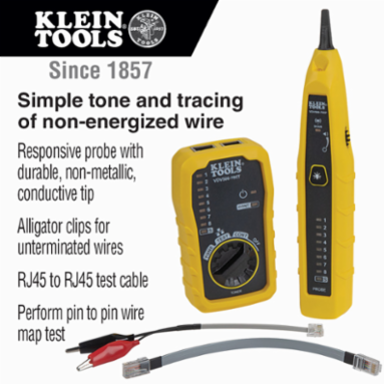 Tone & Probe Test Kit with 4 x AAA Batteries, 7.2 Inch Width