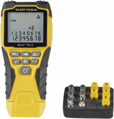 Scout® Pro 3 Ethernet Cable Tester Kit, 2000 Feet Measurement, Includes Remotes
