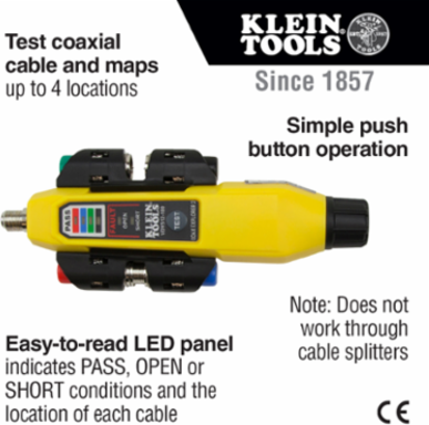 Coax Explorer 2 Cable Tester with Remote Kit, 4 Color-Coded Remotes