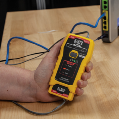 LAN Explorer® Network Cable Tester for RJ11, RJ12, RJ45 - LED Display, Tests CAT3/CAT5e/CAT6/6A