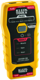 LAN Explorer® Network Cable Tester for RJ11, RJ12, RJ45 - LED Display, Tests CAT3/CAT5e/CAT6/6A
