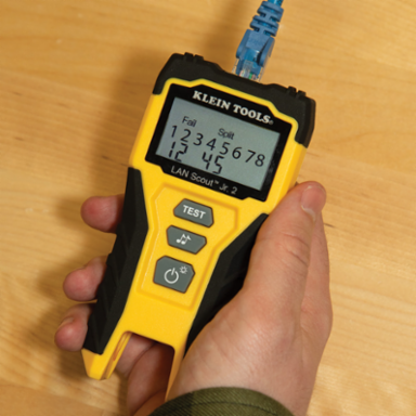 LAN Scout Jr. 2 Cable Tester with LCD, RJ45, 0.2720 lbs, 5" Length