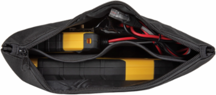 Zipper Pouch for Tone & Probe PRO Kit, Black Nylon, 11.2 Inch x 5.9 Inch