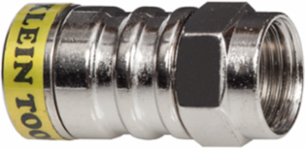 Push-On F Connectors RG6/6Q, 10 Pack, 2.61 Inch Width, Tool-Free Installation
