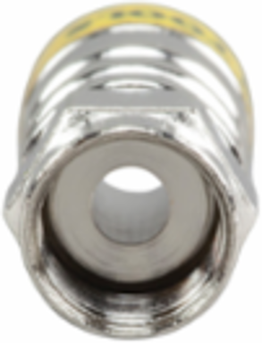 Push-On F Connectors RG6/6Q, 10 Pack, 2.61 Inch Width, Tool-Free Installation