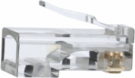 RJ45 CAT5e Modular Data Plugs - 50-Pack, 8P8C, Gold Plated Contacts