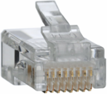 RJ45 Modular Data Plugs, CAT 5e, 100-Pack, 8P8C Contacts, Gold Plating