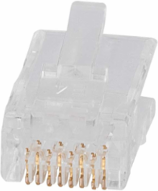 Pass-Thru™ Modular Data Plugs RJ-45 CAT6A, 50-Pack, 8P8C, PVC