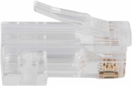Pass-Thru™ Modular Data Plugs RJ-45 CAT6A, 50-Pack, 8P8C, PVC