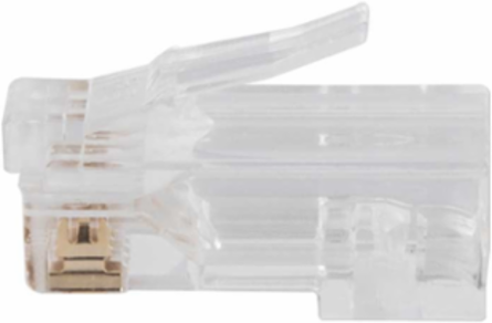 Pass-Thru™ Modular Data Plugs RJ-45 CAT6A, 50-Pack, 8P8C, PVC