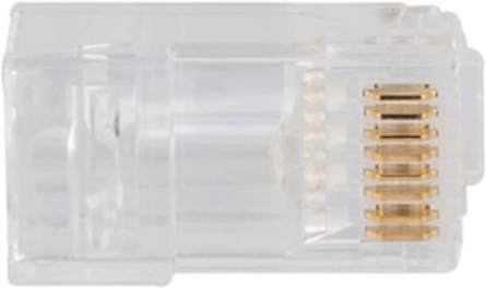 Pass-Thru™ Modular Data Plugs RJ-45 CAT6A, 50-Pack, 8P8C, PVC
