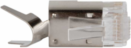 Pass-Thru™ RJ45 CAT6A Shielded Data Plugs, 100-Pack, 8P 8C, 0.043-Inch Max Diameter