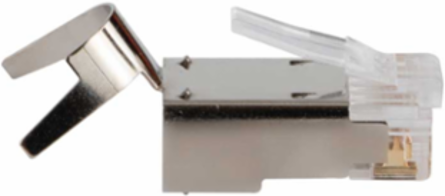 Pass-Thru™ RJ45 CAT6A Shielded Data Plugs, 100-Pack, 8P 8C, 0.043-Inch Max Diameter
