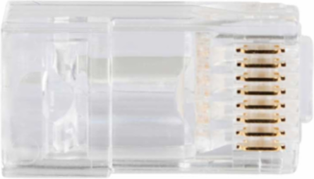 Pass-Thru™ RJ45-CAT6A Modular Data Plugs, 200-Pack, 0.043 Inch Max Diameter