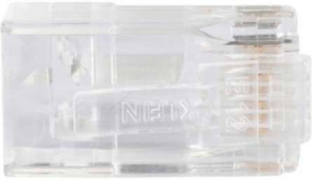 Pass-Thru™ RJ45-CAT6A Modular Data Plugs, 200-Pack, 0.043 Inch Max Diameter