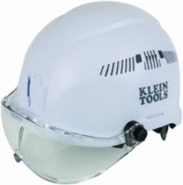 Clear Half-Face Visor for Safety Helmets, 7 Inch x 4 Inch Lens, UV Protection