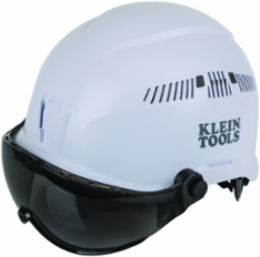 Safety Helmet Visor with Gray Tint, Polycarbonate, UV Protection, 7" x 4" Window