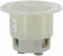 20 Amp, 250 Volt, Flanged Outlet Locking Receptacle, Industrial Grade