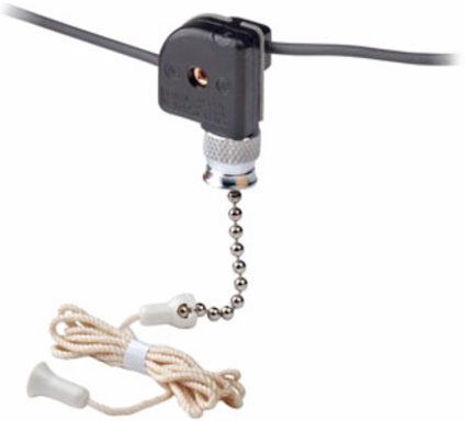 Pull Chain Switch Single Pole On-Off 1A-125V with 6 Inch Leads