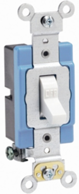 15 Amp Toggle Switch, Extra Heavy Duty, 120/277 Volt, Self-Grounding