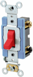 15 Amp 3-Way Toggle Switch, Extra Heavy Duty, Red, 12 Amp Max, Self-Grounding