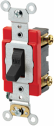 20 Amp Toggle Switch, Single-Pole, Quiet, Extra Heavy Duty, 120/277 Volt