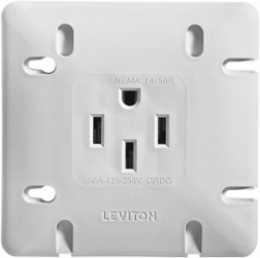 WH REC RANGE 14-50R FLUSH 50A125/250V